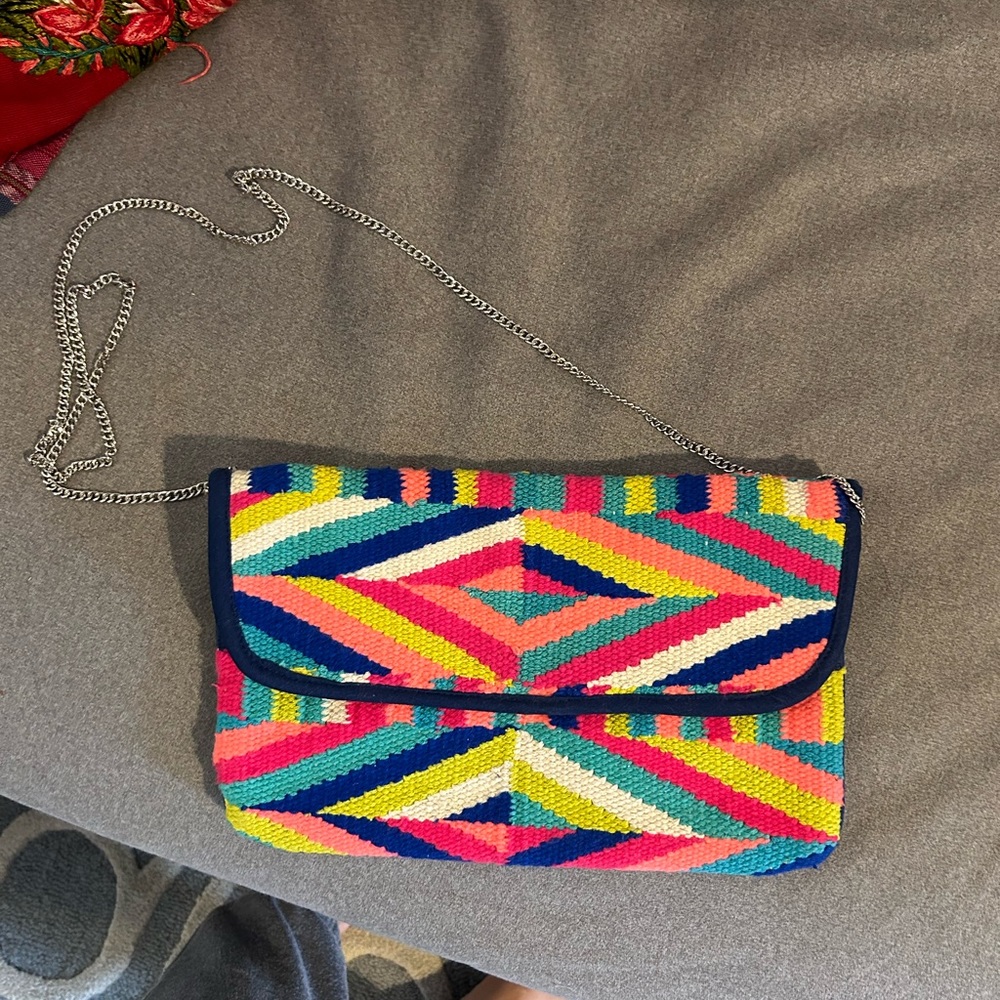 Multi Color - Metal Strap Pocketbook